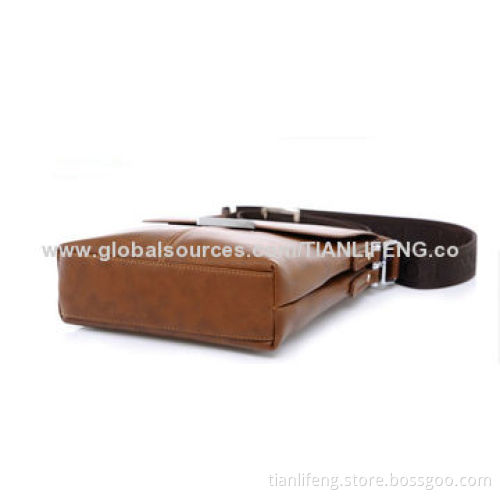 Leather messenger bag for business men